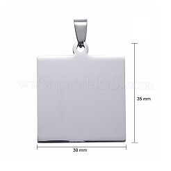 Tarnish Resistant 304 Stainless Steel Pendants&nbsp;STAS-I140-27S