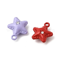 Spray Painted Alloy Rhinestone Pendants&nbsp;FIND-Z120-07