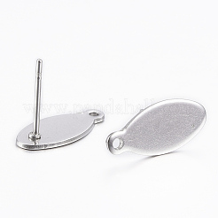 Non-Tarnish 304 Stainless Steel Stud Earring Findings&nbsp;STAS-K154-65P