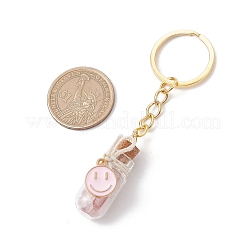 8Pcs Iron Alloy Glass Enamel Keychains&nbsp;KEYC-JKC01153