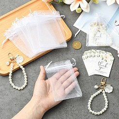 10Pcs ABS Imitation Pearl Beads Pendant Decorations&nbsp;AJEW-YW0001-55