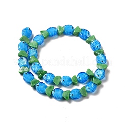 Handmade Lampwork Beads Strands&nbsp;LAMP-G154-07B