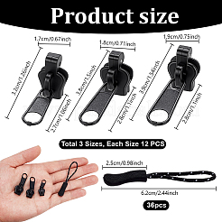 Plastic Zipper Sliders&nbsp;FIND-PH0038-41