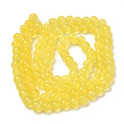 Baking Paint Imitation Jade Glass Round Bead Strands&nbsp;DGLA-Q021-8mm-24