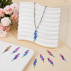 50Pcs Ion Plating(IP) 201 Stainless Steel Filigree Pendants&nbsp;STAS-UN0054-36
