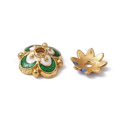 10Pcs 5 Style Alloy Enamel Bead Caps&nbsp;ENAM-YW0003-22