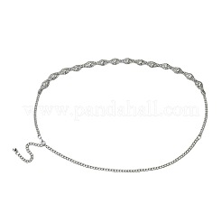 Alloy Crystal Rhinestone Horse Eye Link Waist Belly Chains for Women&nbsp;FS-WGBDEF7-01