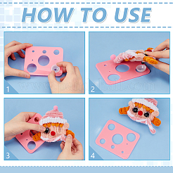 6Pcs 6 Colors Acrylic Craft Doll Eyes Template&nbsp;DIY-PH0023-10