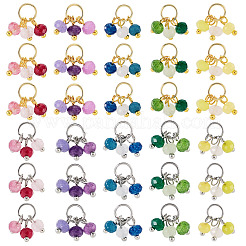 40Pcs 10 Styles Dyed Natural Malaysia Jade Pendants&nbsp;PALLOY-TA00391