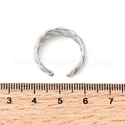 5Pcs 304 Stainless Steel Open Cuff Rings for Women&nbsp;RJEW-K313-08P