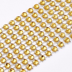 8 Rows Plastic Diamond Mesh Wrap Roll&nbsp;OCOR-WH0048-01A-4cm