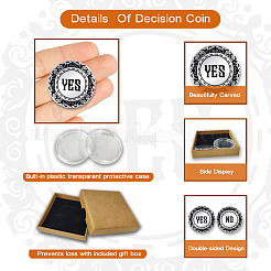 2Pcs 201 Stainless Steel Commemorative Coins&nbsp;AJEW-UN0002-34A