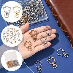 40Pcs 2 Colors Alloy Swivel Snap Hook Clasps&nbsp;FIND-FS0004-73D