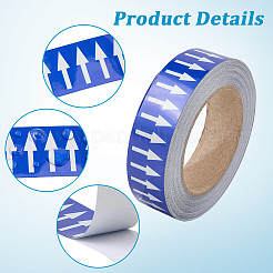 PVC Directional Arrow Tape for Pipe&nbsp;AJEW-WH20020-641B