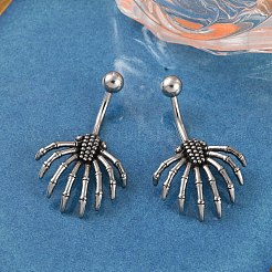 Spider 316 Surgical Stainless Steel Belly Button Rings&nbsp;EJEW-G416-06AS