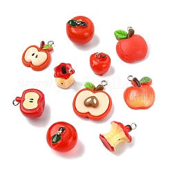 10Pcs Opaque & Transparent Resin Pendants&nbsp;CRES-CJC0011-007P