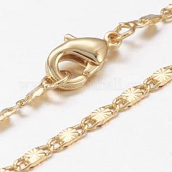 Brass Chain Necklaces&nbsp;MAK-L009-17