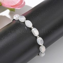 304 Stainless Steel Beads Stretch Breacelets for Women&nbsp;BJEW-M054-01P-01