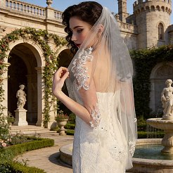 Polyester Mesh Bridal Veils&nbsp;AJEW-WH20067-069