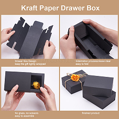 Kraft Paper Drawer Box&nbsp;CON-YW0001-03B-B