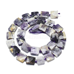 Natural Purple Fluorite Beads Strands&nbsp;G-F725-35