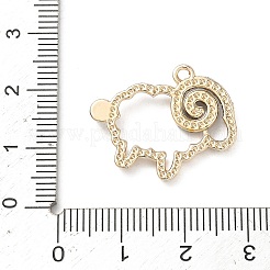 Alloy Rhinestone Pendants&nbsp;ALRI-D303-05G