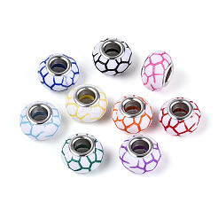 Acrylic Enamel European Beads&nbsp;GPDL-N006-01A-01