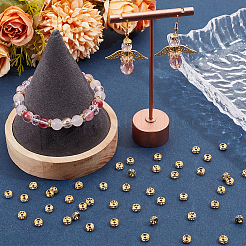 300Pcs Brass Rhinestone Spacer Beads&nbsp;RB-SC0004-83G