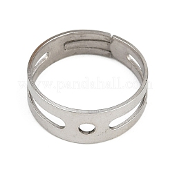 Blank 316L Surgical Stainless Steel  Finger Ring Bands&nbsp;STAS-C125-03P