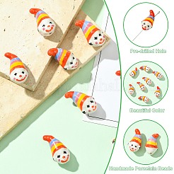 8Pcs Handmade Porcelain Beads&nbsp;PORC-CJ0001-11