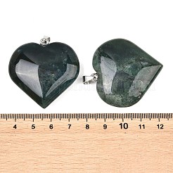Natural Moss Agate Pendants&nbsp;GG-K002-04P