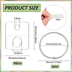 Acrylic Thread Winding Boards&nbsp;AJEW-BC0007-95B