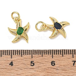 Brass with Rhinestone Charms&nbsp;RB-CBA6830-06G