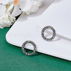 2Pcs 304 Stainless Steel Spring Gate Rings&nbsp;STAS-ME0002-65