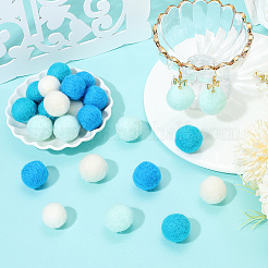 40Pcs 4 Colors Wool Felt Balls&nbsp;DIY-SC0029-40E