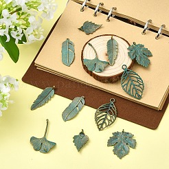 12Pcs 6 Styles Tibetan Style Alloy Pendants&nbsp;FIND-YW0011-52