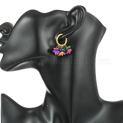 Natural Freshwater Shell Beads Chandelier Earrings&nbsp;EJEW-JE07029