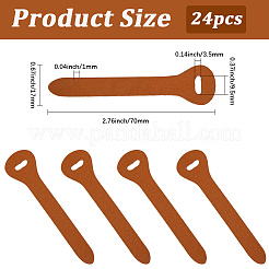 24Pcs Cowhide Zipper Puller Head&nbsp;PURS-GF0001-09B