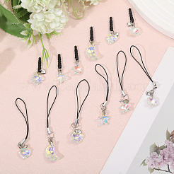 12Pcs Plastic Mobile Dustproof Plugs & Mobile Straps&nbsp;PALLOY-GL00012