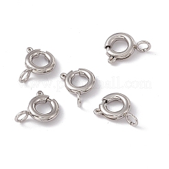 Non-Tarnish 201 Stainless Steel Spring Ring Clasps&nbsp;STAS-J401-LD022-6