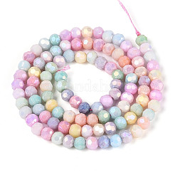 Anti-Tarnish Electroplate Glass Beads Strands&nbsp;X-EGLA-T021-4mm-15-11