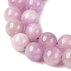 Round Grade A Natural Kunzite Beads Strands&nbsp;G-F289-36-8mm