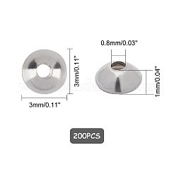 Apetalous 304 Stainless Steel Bead Caps&nbsp;STAS-UN0010-84P