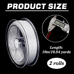 10M 1 Roll Polyester Beading Threads for Seed Beads&nbsp;OCOR-WH0082-348