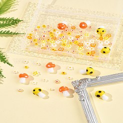 156Pcs 10 Styles Handmade Millefiori Glass Beads&nbsp;LAMP-FS0001-32