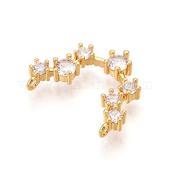 Brass Micro Pave Cubic Zirconia Pendants&nbsp;KK-N261-120I-G