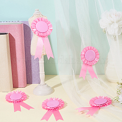 20Pcs Polyester Ribbon Brooches&nbsp;JEWB-CP0001-56A