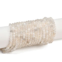 Natural White Moonstone Bead Strands&nbsp;G-G970-37-4mm