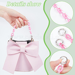 6Pcs 6 Colors Acrylic Cable Chain Short Bag Straps&nbsp;FIND-WR0009-21