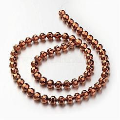 Electroplate Non-magnetic Synthetic Hematite Bead Strands&nbsp;G-F300-31B